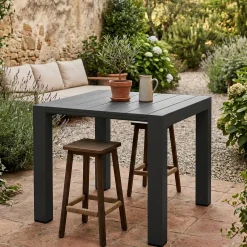 Tavolo da esterno 6 posti 90x98cm antracite - Malang