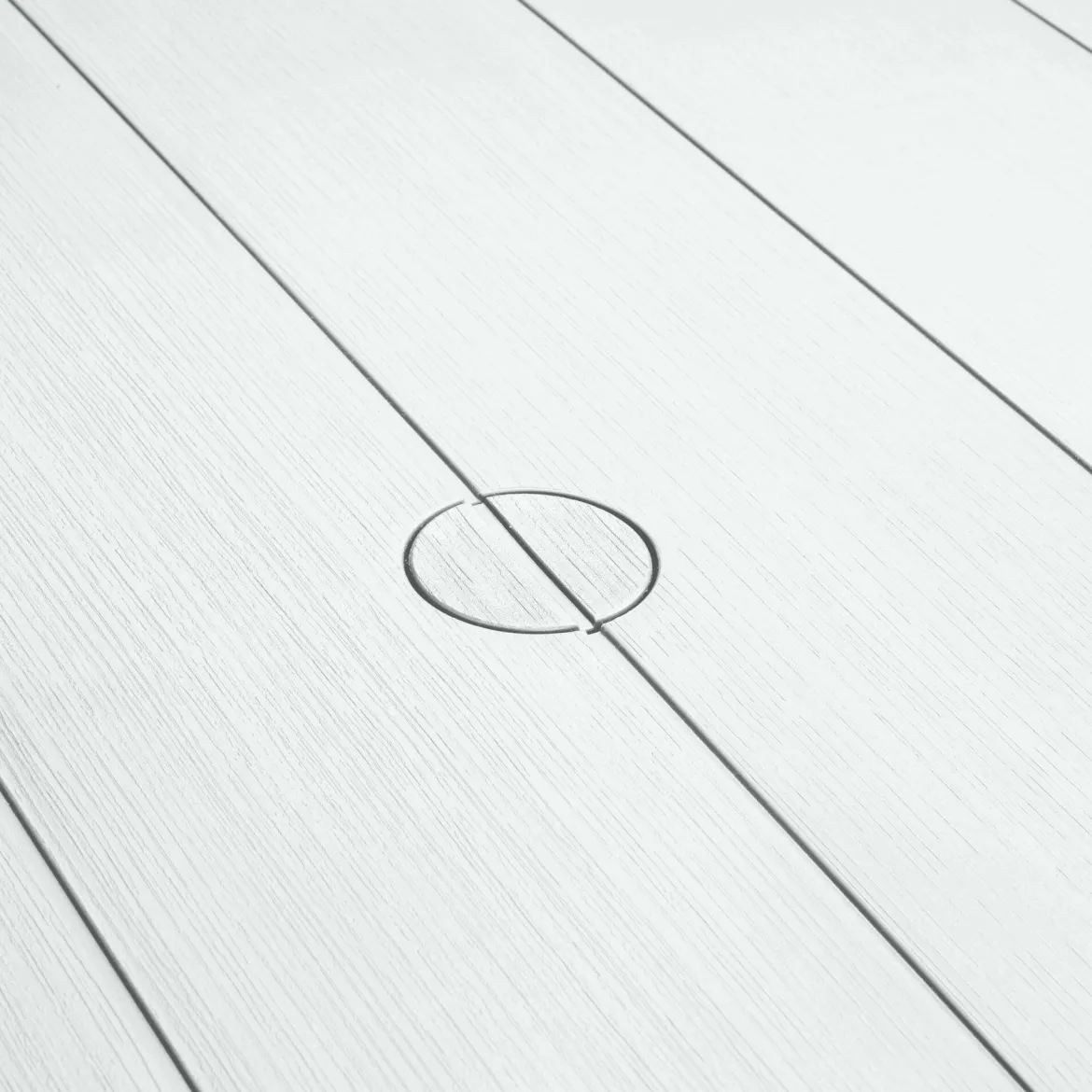 Tavolo da esterno 6 posti 147x90cm bianco - Listowel