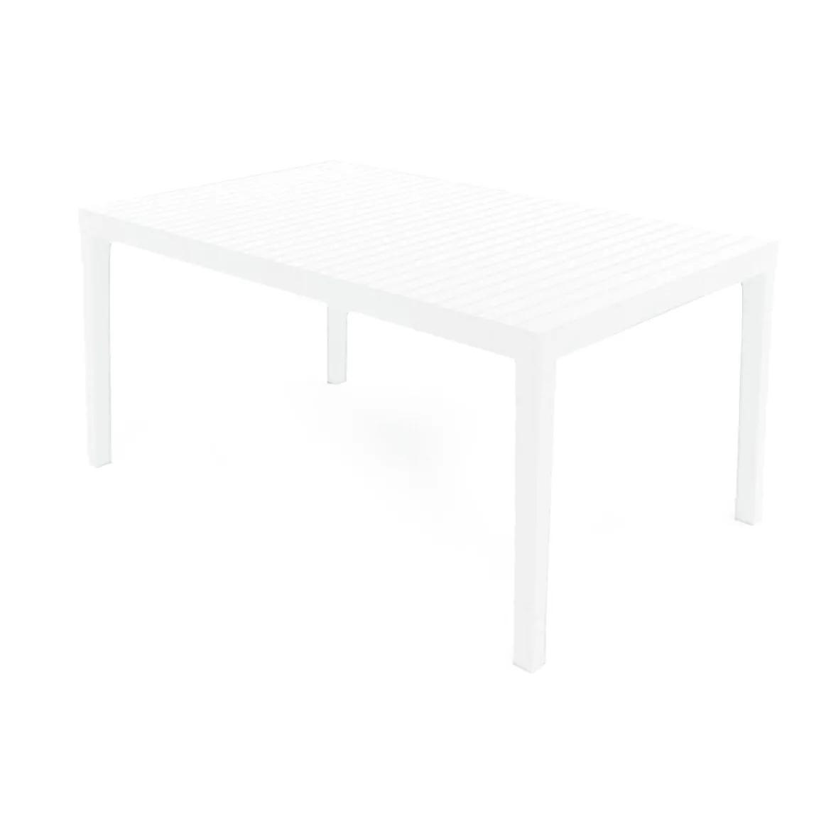 Tavolo da esterno 6 posti 150x90cm bianco - Askia