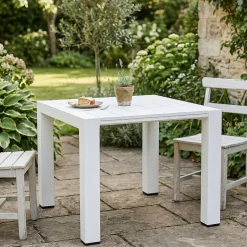 Tavolo da esterno 6 posti 90x98cm bianco - Malang