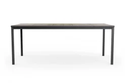 Tavolo da esterno 8 posti 200x95cm rovere e bianco - Sarnia