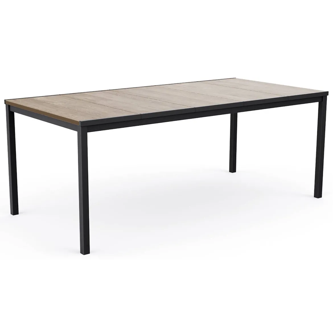 Tavolo da esterno 8 posti 200x95cm rovere e bianco - Sarnia