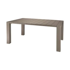 Tavolo da esterno 10 posti 160x98cm tortora - Magelang
