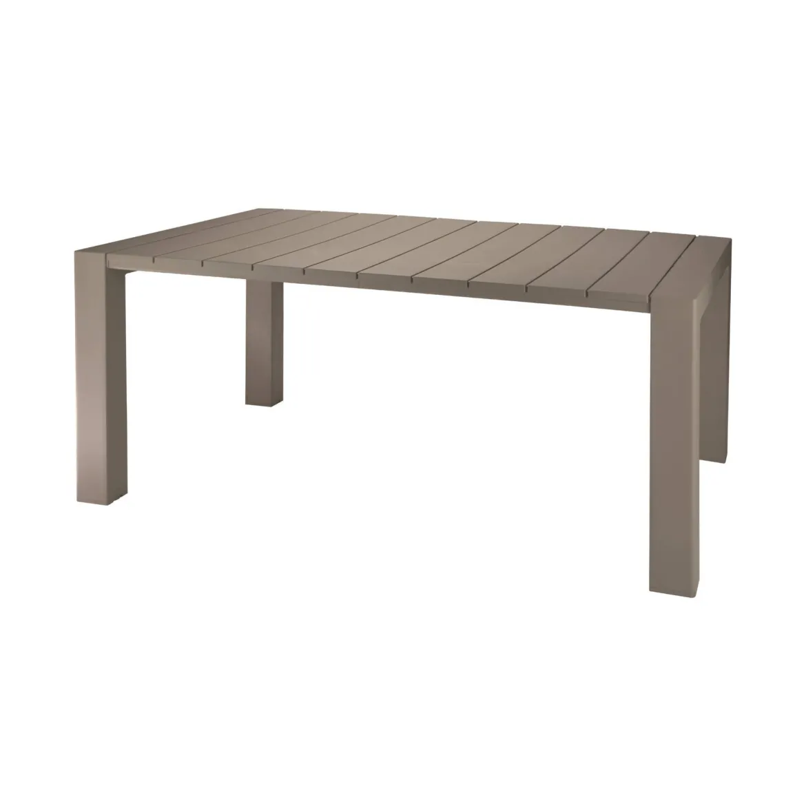 Tavolo da esterno 10 posti 160x98cm tortora - Magelang
