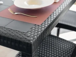 Tavolo da esterno rettangolare 10 posti 150x90cm antracite - Adila