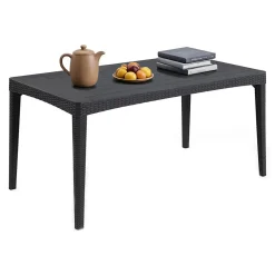 Tavolo da esterno Salmon, 160x90 h74 cm, Tortora