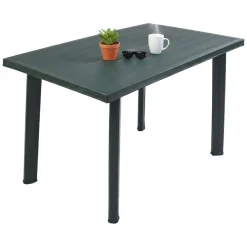 Tavolo da Esterno Verde 6 Posti Tavolo Tavolo Fisso Rettangolare 138x88x72h cm, Lunghezza Massima 138 cm Made in Italy - Raspberry