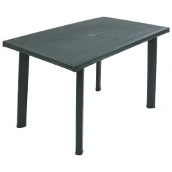 Tavolo da Esterno Verde 6 Posti Tavolo Tavolo Fisso Rettangolare 138x88x72h cm, Lunghezza Massima 138 cm Made in Italy - Raspberry