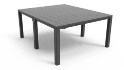 Tavolo da giardino allungabile 8-12 posti 147/294x90cm antracite - Brossard