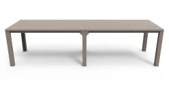 Tavolo da giardino allungabile 8-12 posti 147/294x90cm tortora - Brossard
