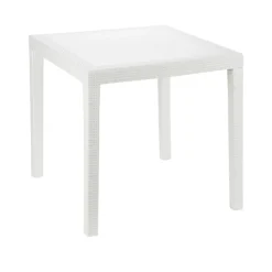 Tavolo da giardino 4 posti 79x79cm bianco - Angelico