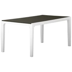 Tavolo da giardino 6 posti 80x80cm bianco - Acqua