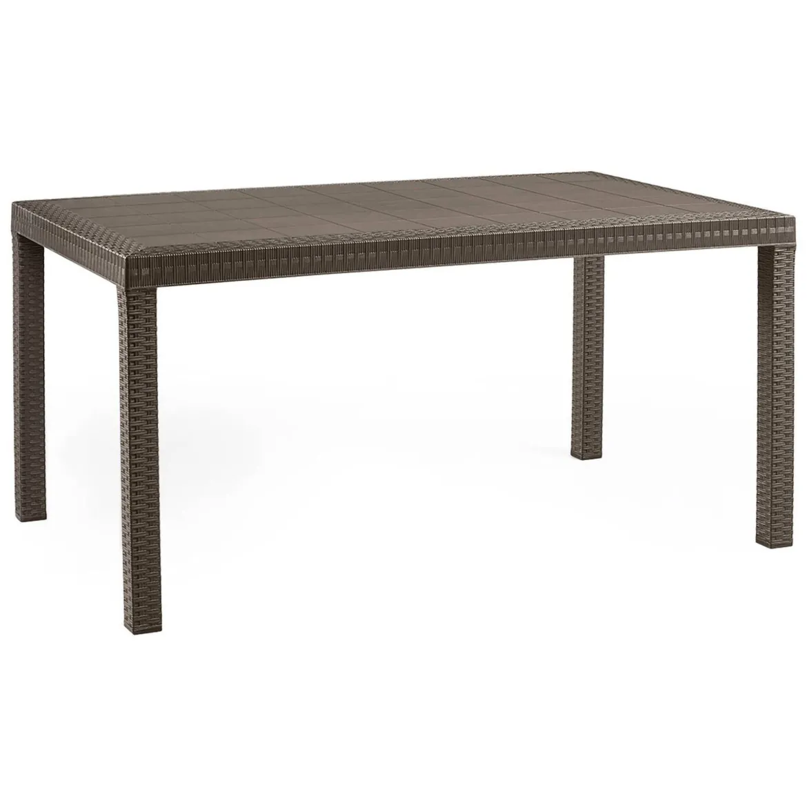 Tavolo da giardino 10 posti 150x90cm marrone - Adila