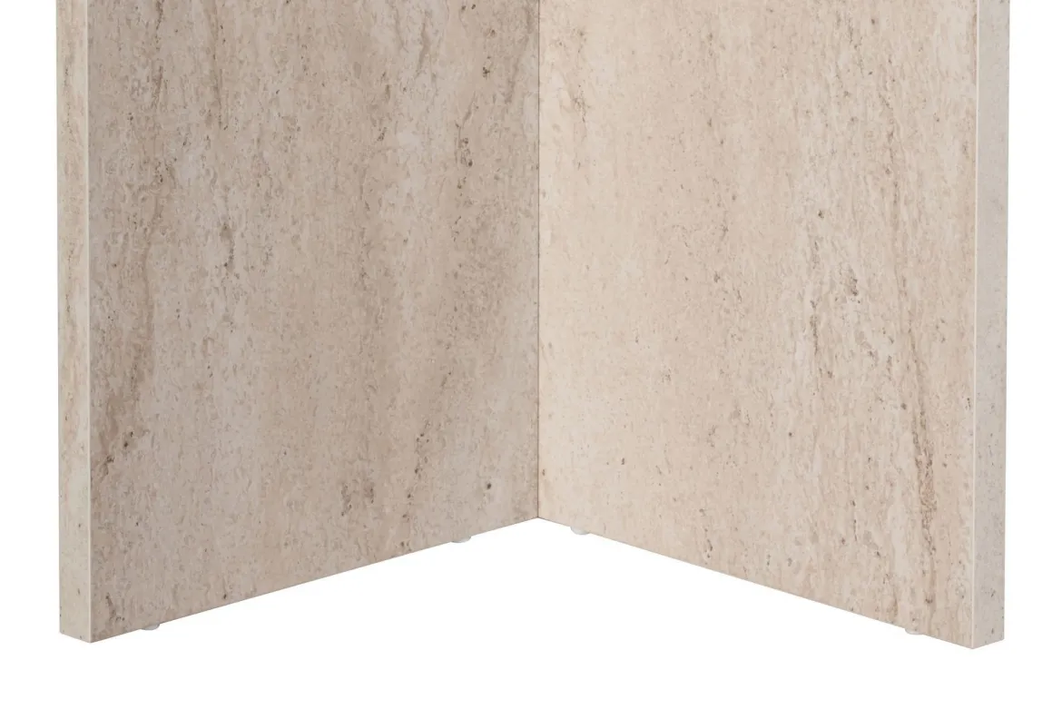Tavolo Fisso Bianco Marmo 6 Posti Forma Ovale 180x89.5x75h cm, Peso Supportato 70 kg - Monterano
