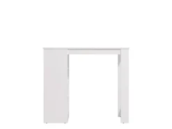 Tavolo Fisso Bianco 2 Posti Forma Rettangolare 120x50x105h cm, Materiale Piano in Legno Nobilitato - Sedriano