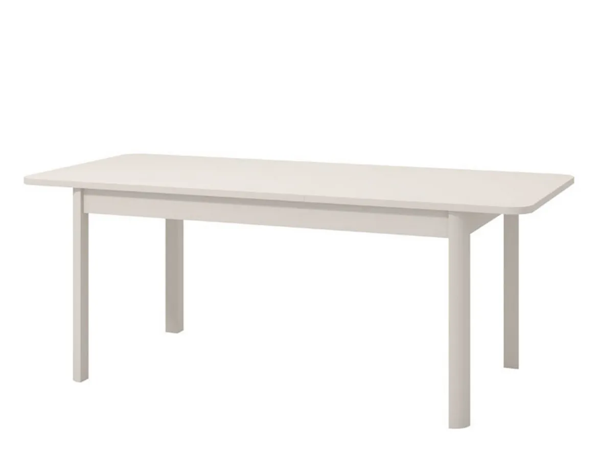 Tavolo Fisso Bianco 6 Posti Forma Rettangolare 160x90.5x76.5h cm, Materiale Piano in Legno Nobilitato - Tonara