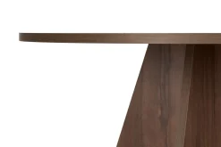 Tavolo Fisso Marrone Noce 4 Posti Forma Rotondo 120x120x75h cm, Peso Supportato 60 kg - Racale
