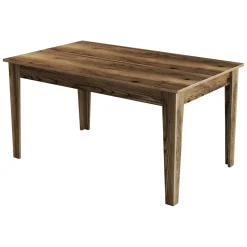 Tavolo Fisso Marrone Noce 6 Posti Forma Rettangolare 160x80x75h cm, Peso Supportato 120 kg - Pretoro