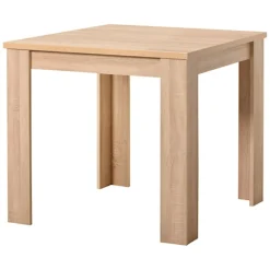 Tavolo Fisso Marrone 4 Posti Forma Rettangolare 80x80x75h cm, Materiale Piano in Legno Nobilitato - Cagno
