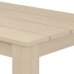 Tavolo Fisso Marrone Rovere 6 Posti Ripiano Effetto Dogato 135x80x76h cm, Forma Rettangolare - Luarca