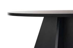 Tavolo Fisso Nero 4 Posti Forma Rotondo 120x120x75h cm, Peso Supportato 60 kg - Racale