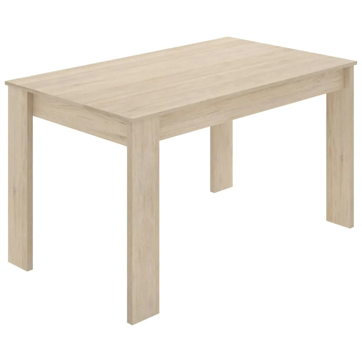 Tavolo legno chiaro rettangolare 6 posti 138x81cm - Alois