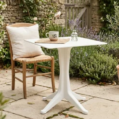 Tavolo per terrazzo 6 posti 70x70cm bianco - Agostini