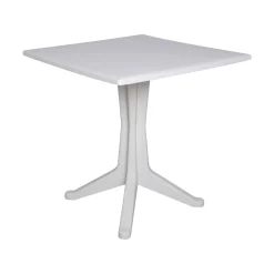 Tavolo per terrazzo 6 posti 70x70cm bianco - Agostini
