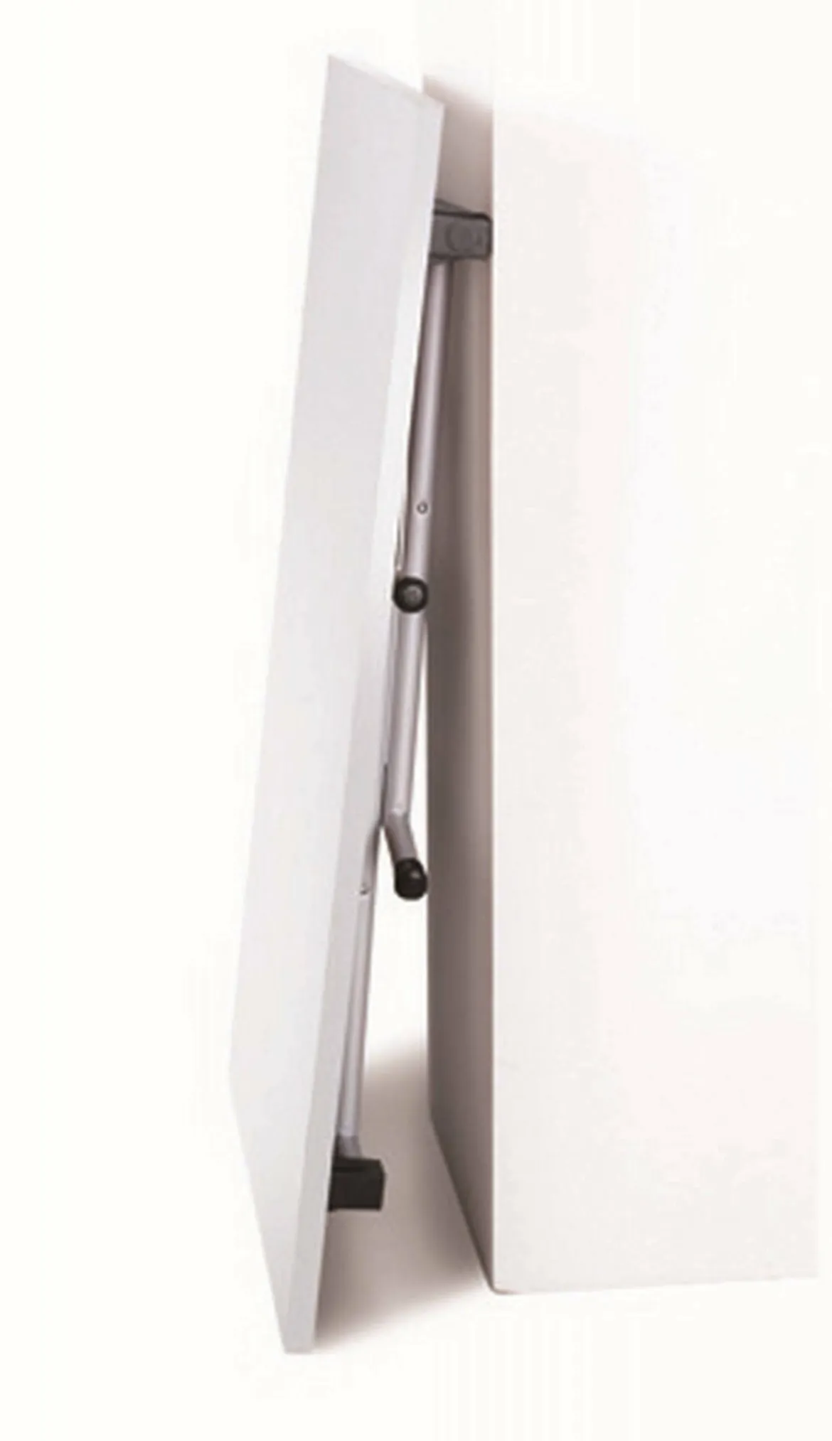 Tavolo pieghevole 6 posti in metallo e legno 125x75cm bianco - Aliena