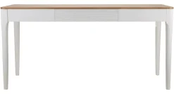Tavolo rettangolare 8 posti bianco e marrone 180x60cm - Dindga