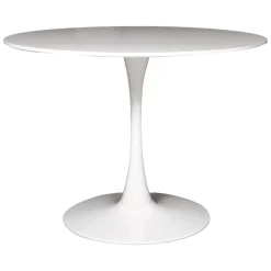 Tavolo rotondo minimal 4 posti bianco 100x100cm - Anubis