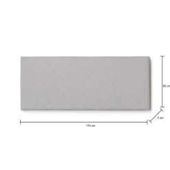 Testiera letto Amarillide, Cm 170x60, Bianco