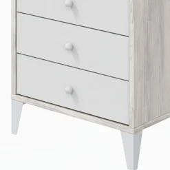 Testiera Letto Bianco Bianco Anticato 248x33 cm, Colore Struttura Bianco - Genzone