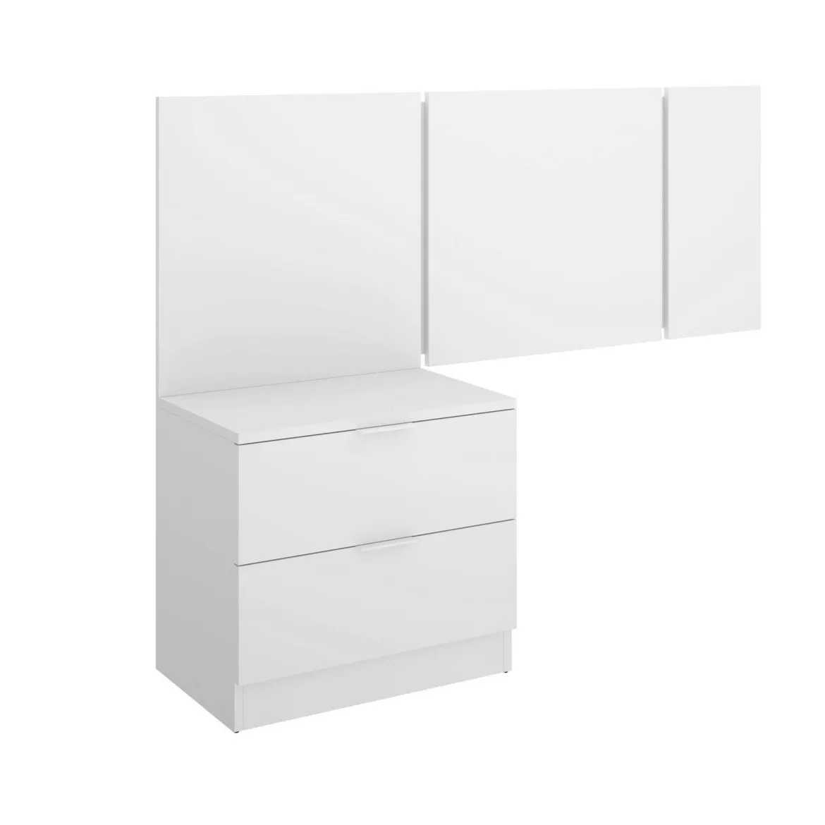 Testiera Letto Bianco Matrimoniale 157x34.2 cm, - Chanhom