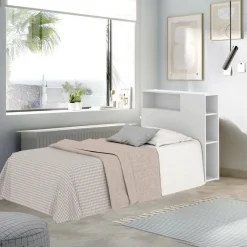 Testiera Letto Bianco Singolo 23.4x99 cm, - Haitang