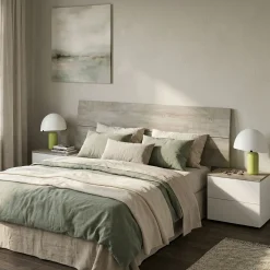 Testiera Letto Marrone Marrone Rovere Matrimoniale Colore Struttura Marrone 176x6 cm, Sfumatura Colore Struttura Rovere - Assago