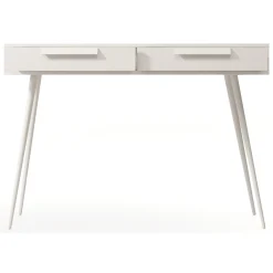 Toeletta Beige Cashmere 2 Cassetti Sfumatura Colore Ripiano Cashmere 187x40x52h cm, Materiale Struttura in Metallo - Katilaka