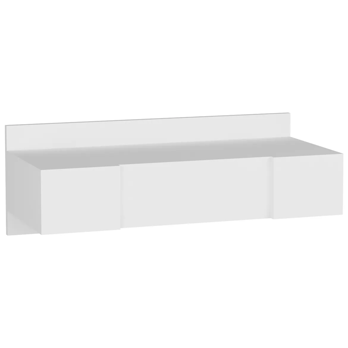 Toeletta Bianco Specchio Incluso un Cassetto 90x45x77h cm, Luci Incluse - Veggiano