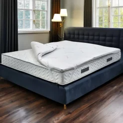 Topper matrimoniale Azra, 100% Made in Italy, 160x190xh5 cm