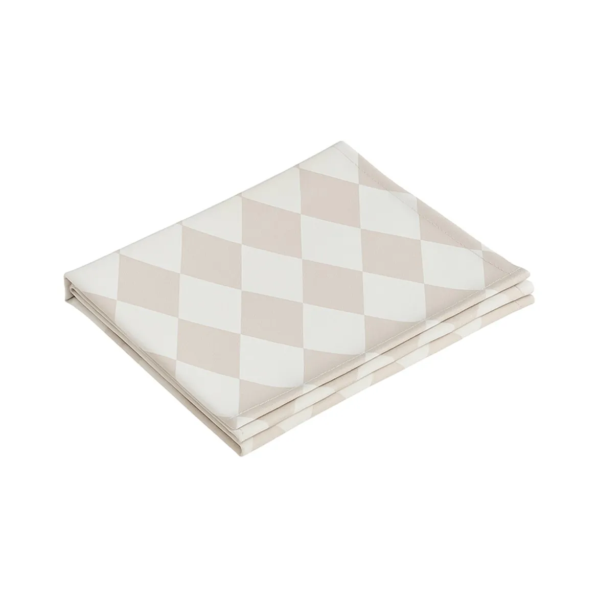 Tovaglia rettangolare no stiro 360x140 cm, arancione e beige - Trapezista - By Sarah Balivo