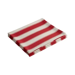 Tovaglia rettangolare no stiro 400x140 cm, beige e rosso scuro - Equilibrista - By Sarah Balivo