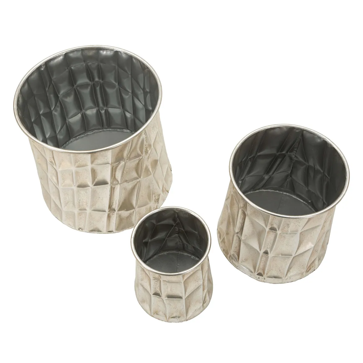 Vaso Argento set 3 Vasi, - Bapara