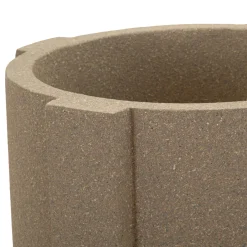 Vaso Beige Finitura Geometrica, - Fato