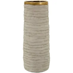 Vaso Beige oro Finitura Naturale Colore Struttura oro, - Fasezaha