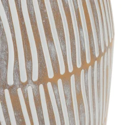 Vaso Bianco Crema Beige Colore Struttura Beige Diametro 6 cm, Sfumatura Colore Struttura Crema - Padsto