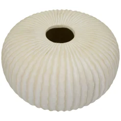 Vaso Bianco Crema Texture Irregolare Diametro 9.5 cm, Sfumatura Colore Struttura Crema - Famimiso