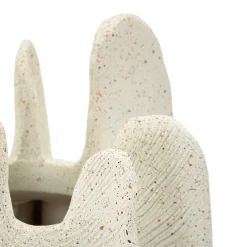 Vaso Bianco Marmo Effetto Marmo Diametro 8.5 cm, Sfumatura Colore Struttura Marmo - Dasibase