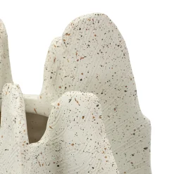 Vaso Bianco Marmo Effetto Marmo Diametro 9 cm, Sfumatura Colore Struttura Marmo - Dabatori