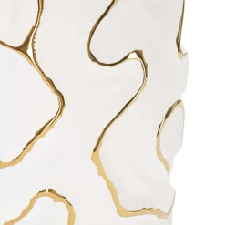 Vaso Bianco oro Colore Struttura oro, - Elide