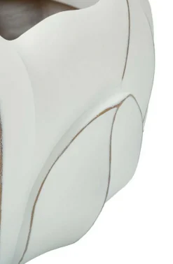 Vaso Bovezzo, 35x35 h24 cm, Bianco